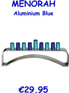 MENORAH Aluminium Blue  €29.95